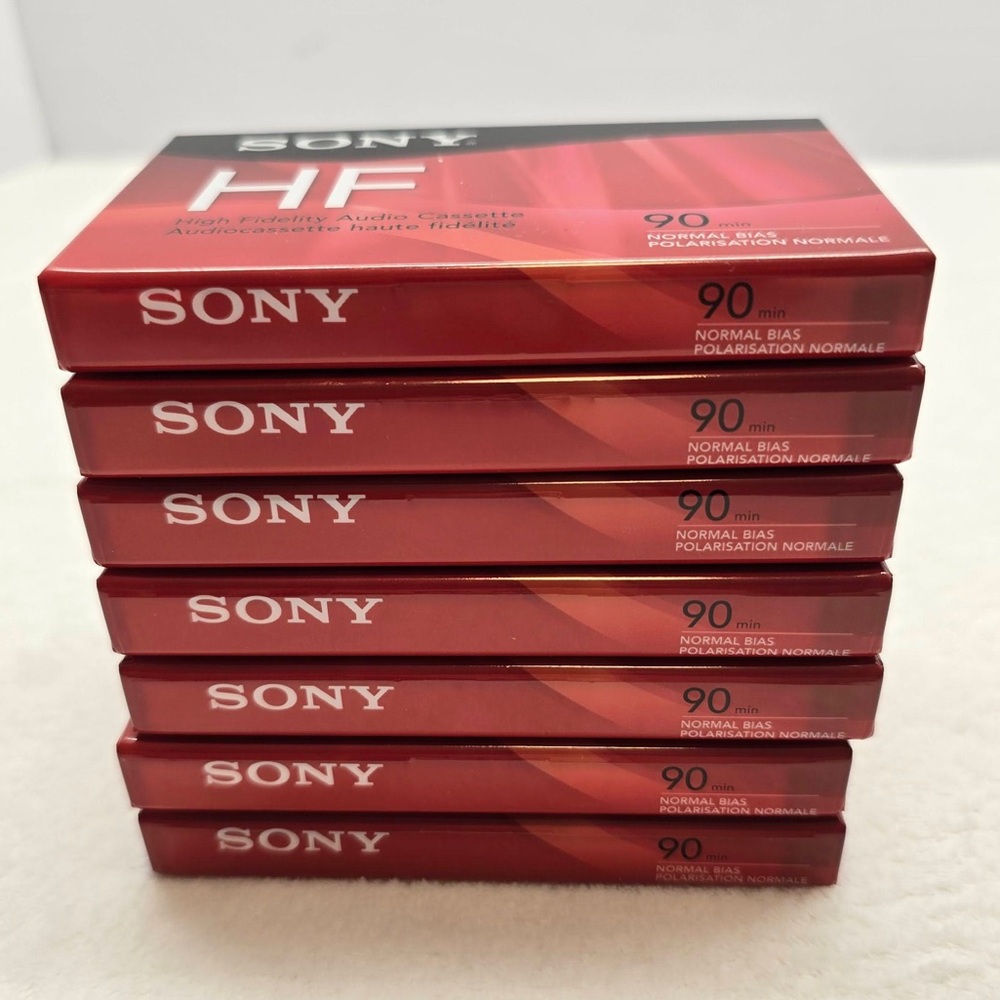 Sony HF 90 Min Type I Normal Bias Blank‎ Cassette Tape Sealed x7